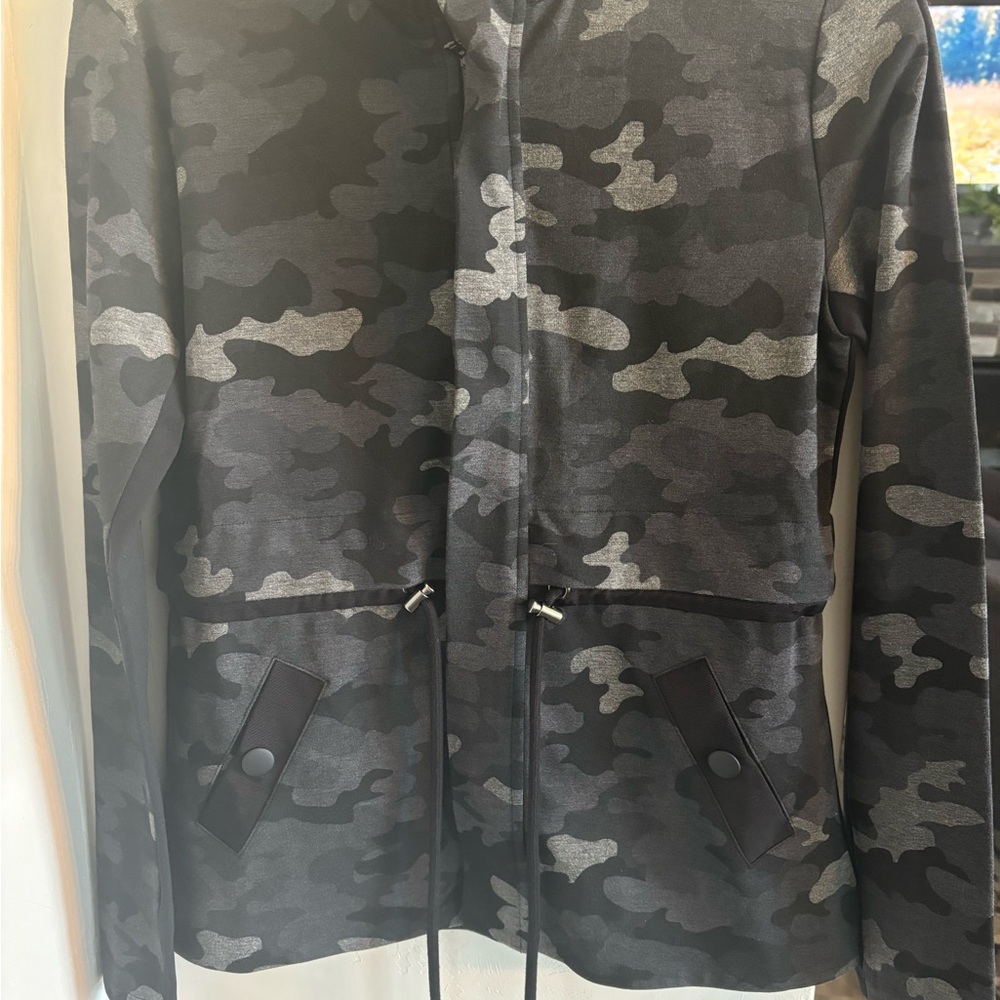CAbi Black and Gray Camouflage Jacket